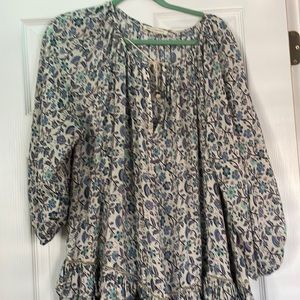 Size  Small spell & the gypsy, purple, blues w a gold thread!